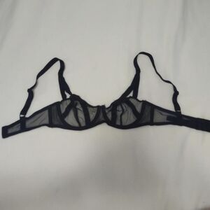 Victoria's Secret Black Sheer Underwire Bra
